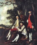 Thomas Gainsborough Peter Darnell Muilman Charles Crokatt and William Keable in a Landscape oil painting picture wholesale